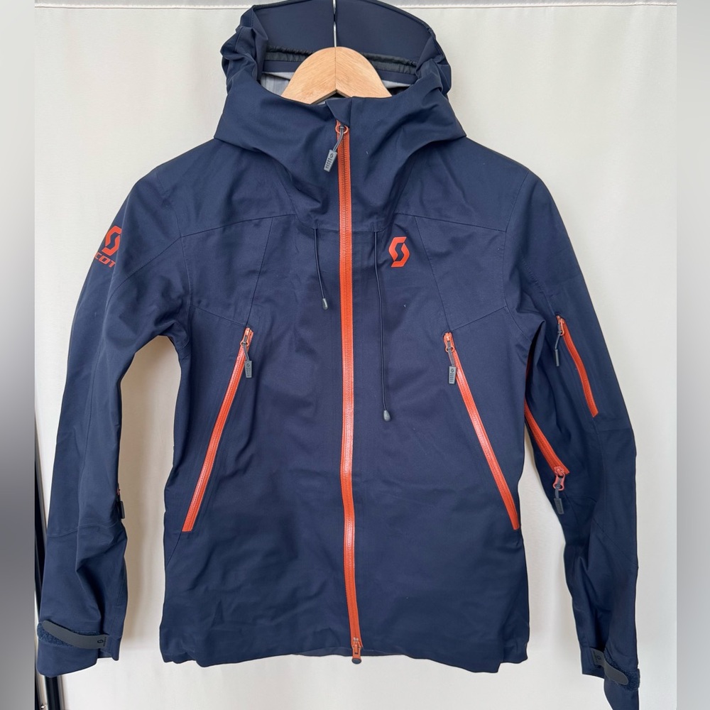 Scott Dark Blue and Bright Orange Ski Jacket -
Womens
